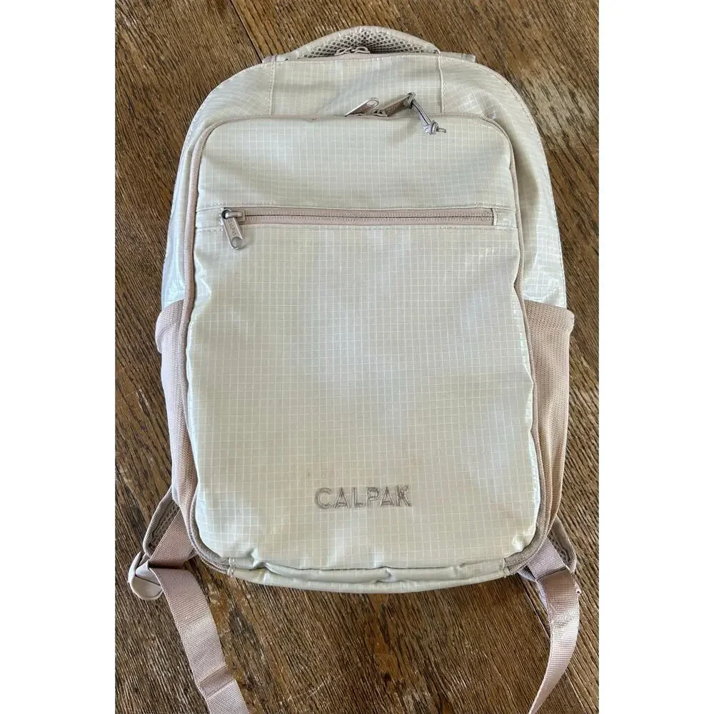 CalPak Terra Backpack in Beige for 14” Laptop Eco Friendly Retail $142 Commuter
